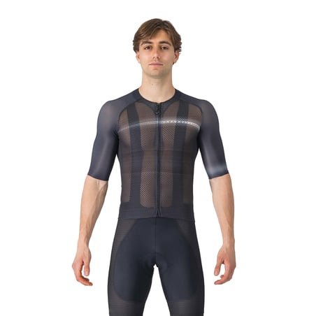 Kurzarmtrikot Castelli Climber's A/C Schwarz Dunkelgrau