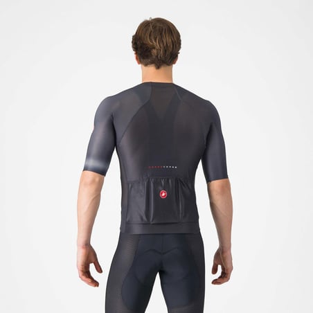 Castelli Climber's A/C korte mouw trui zwart donkergrijs