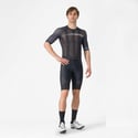 Maillot Manches Courtes Castelli Climber's A/C Noir Gris Foncé