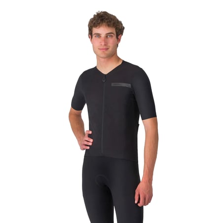 Maillot Manches Courtes Castelli Premio Evo Noir