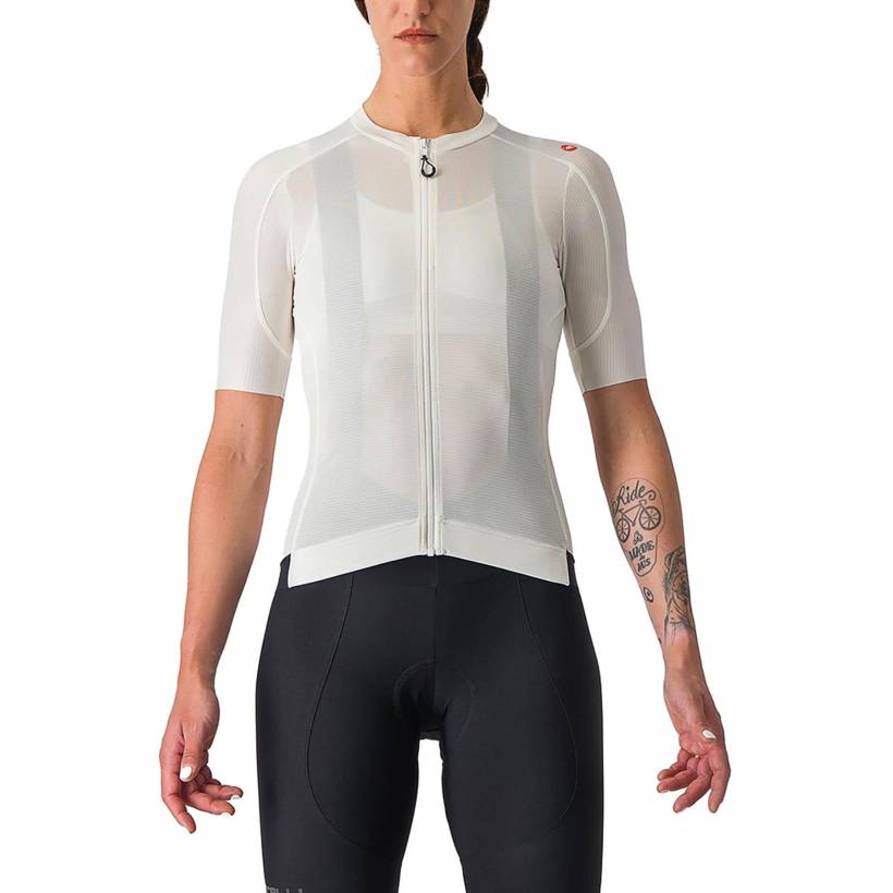 Maillot Castelli Espresso Branco Mulher