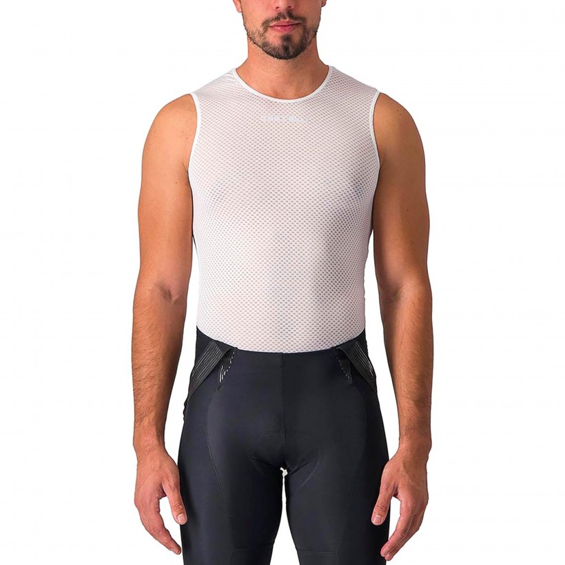 Ärmelloses Unterhemd Castelli Pro Mesh 2.0 Weiß