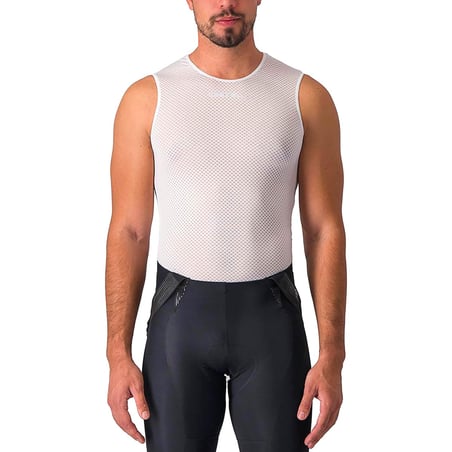 Maillot Intérieur Sans Manches Castelli Pro Mesh 2.0 Blanc