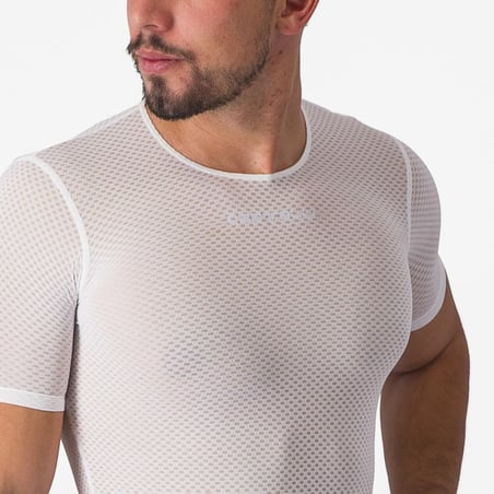 Camiseta Interior Castelli Pro Mesh 2.0 Manga corta Blanco