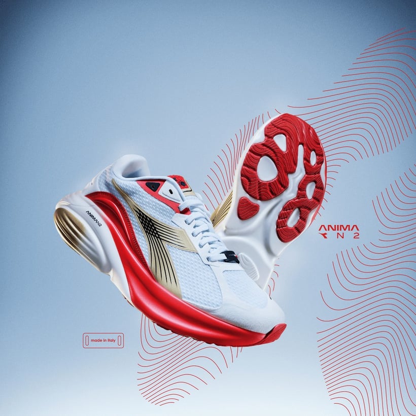 Diadora Atomo Star Schuhe Weiß Rot SS25