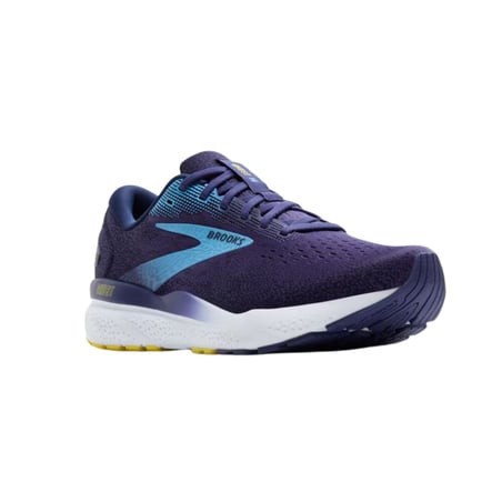 Ténis Brooks Ghost 16 Azul Amarelo SS25