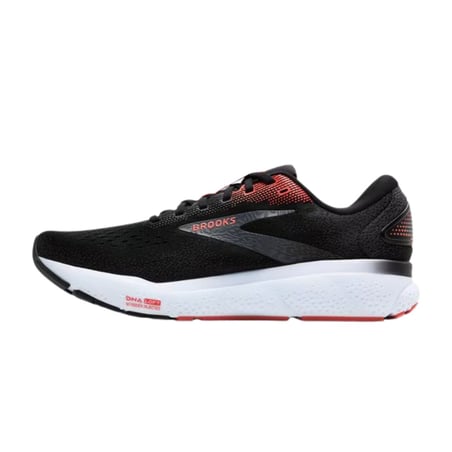 Brooks Ghost 16 Black Red SS25 Shoes