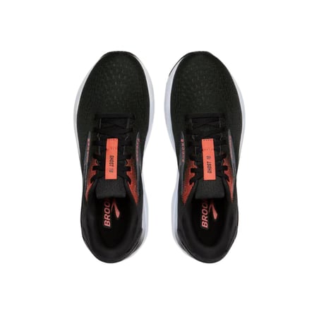 Brooks Ghost 16 Zwart Rood SS25 Sneakers