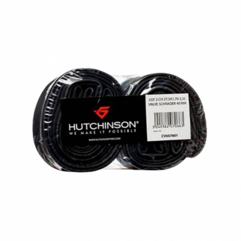 Pak van 2 Hutchinson 700x28-35 buizen Schraderventiel 40 mm