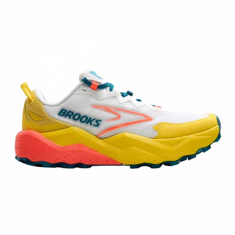 Buty Brooks Caldera 8 Biało-Żółte SS25 Damskie