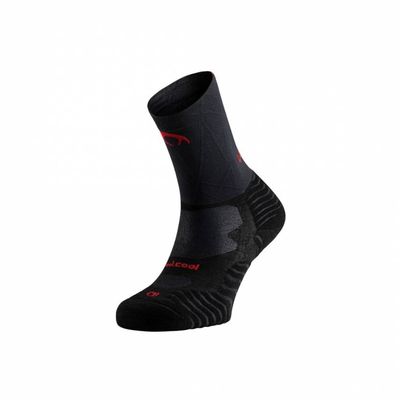 Calze Lurbel Stone Pro Five Compression Nero Rosso