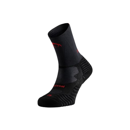 Lurbel Ground Pro Sokken Zwart Rood