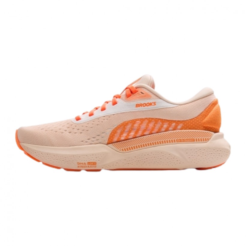 Tênis Brooks Adrenaline GTS 24 Laranja Branco...