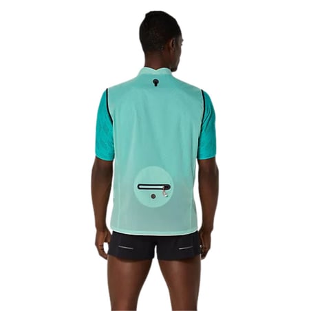 Chaleco Asics Metarun Packable Gilet Verde
