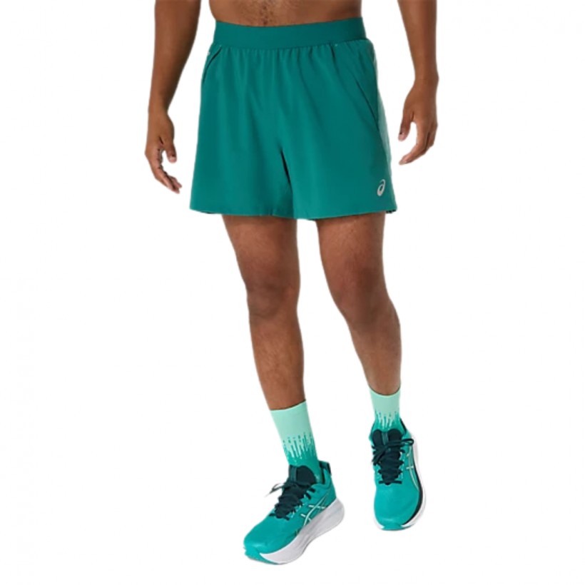 Short Asics Road 5in Short Vert