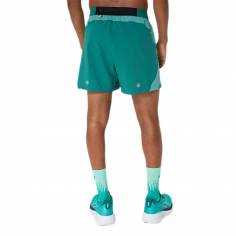 Asics Road 5in Short Green 2