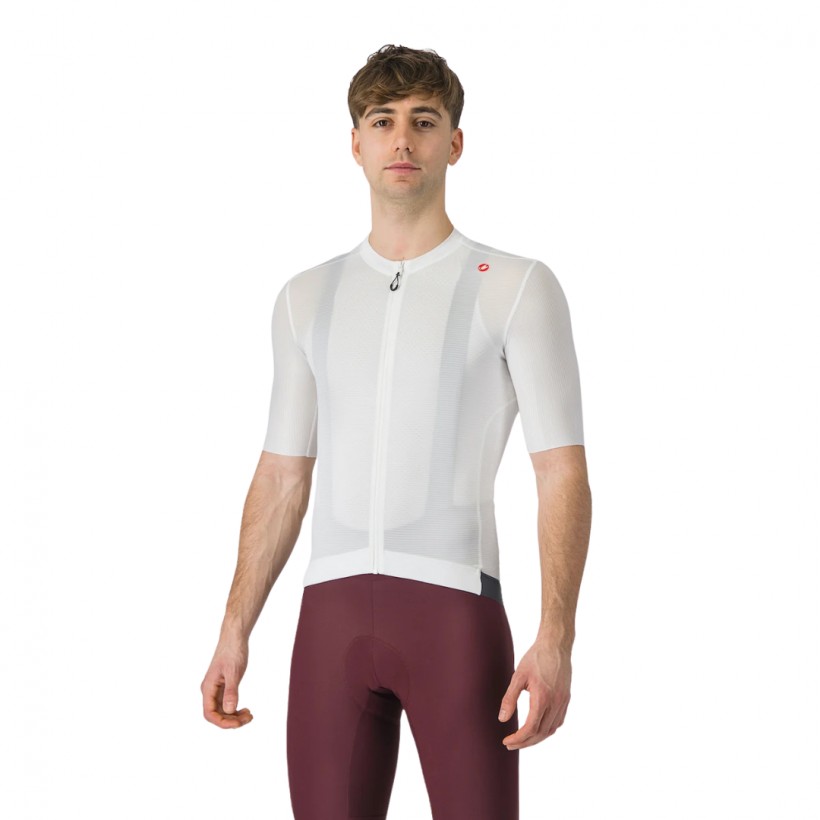 Castelli Espresso White Jersey