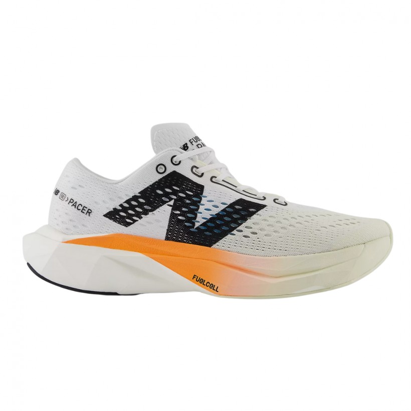 New Balance FuelCell SuperComp Pacer v2 Schuhe Weiß Orange SS25