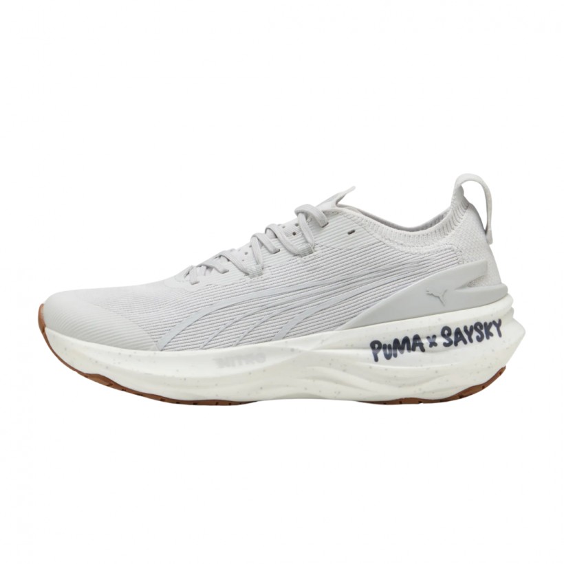 Chaussures Puma x SAYSKY ForeverRun Nitro 2 Gris Blanc SS25