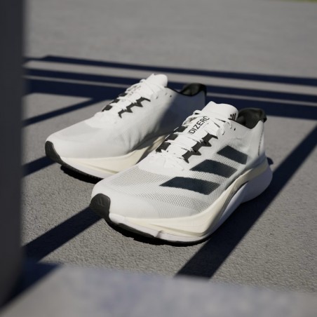 Scarpe Adidas Adizero Boston 12 Bianco Nero SS25