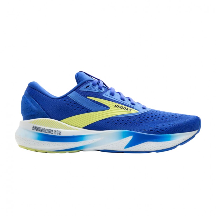 Chaussures Brooks Adrenaline GTS 24 Bleu Jaune SS25