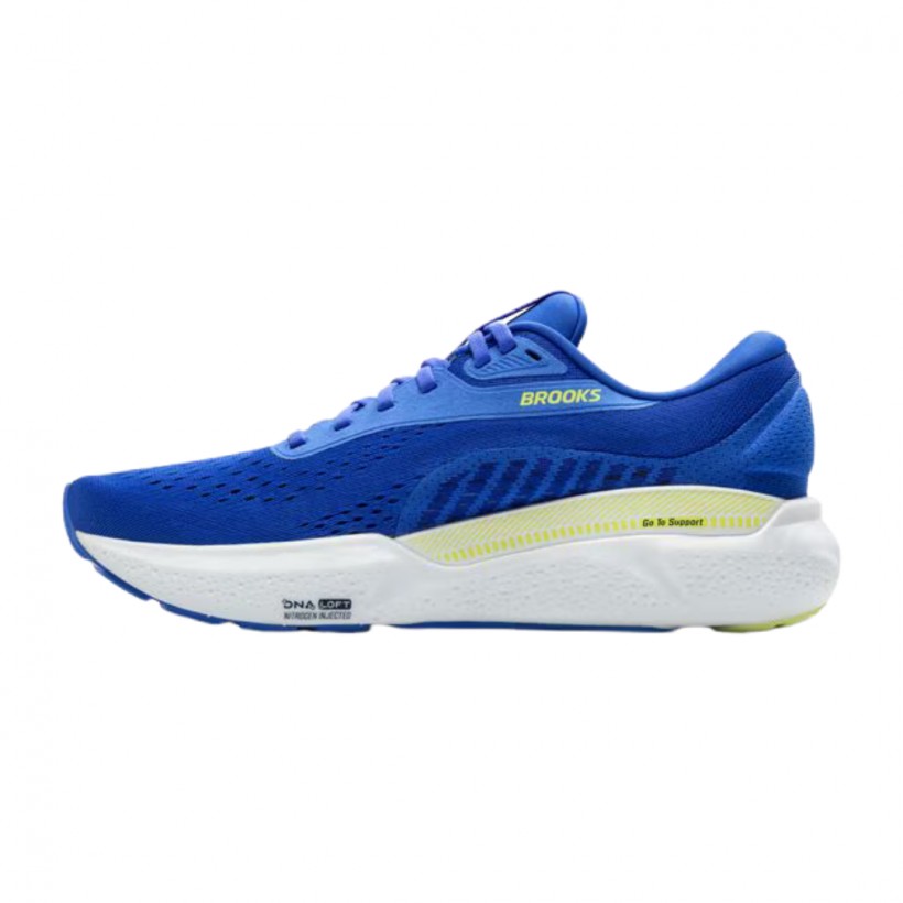 Brooks Adrenaline GTS 24 Blue Yellow SS25 Shoes
