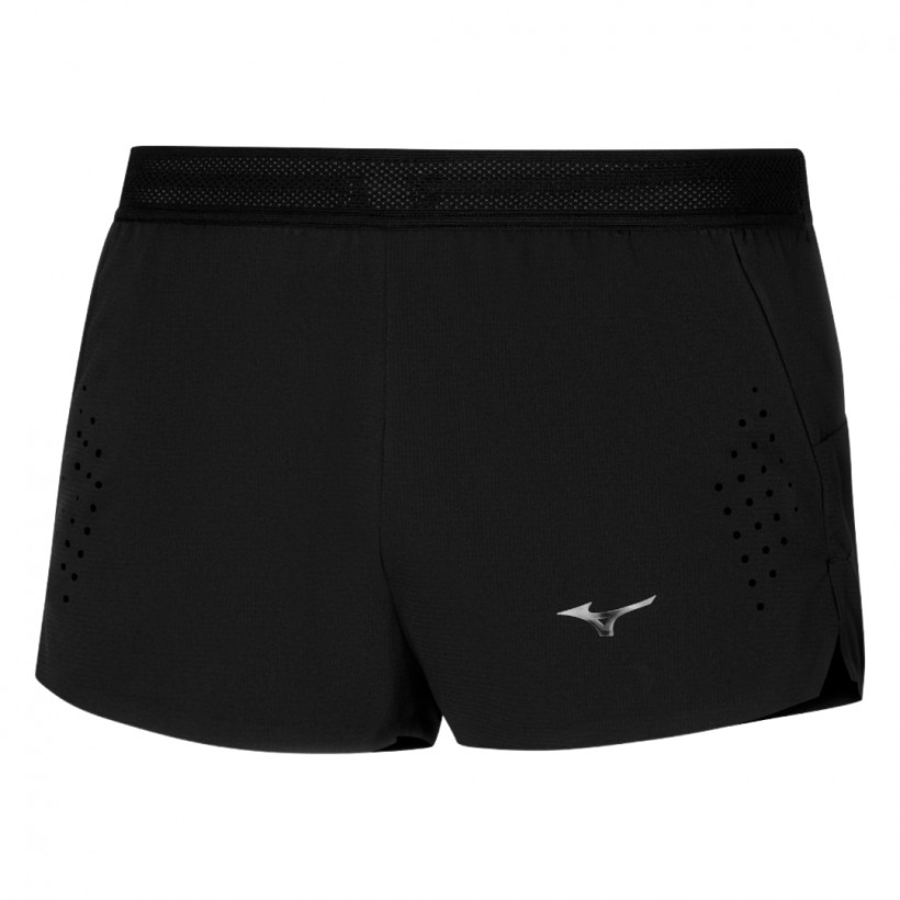 Pantalón Corto Mizuno Tech Light Split 1.5 Negro