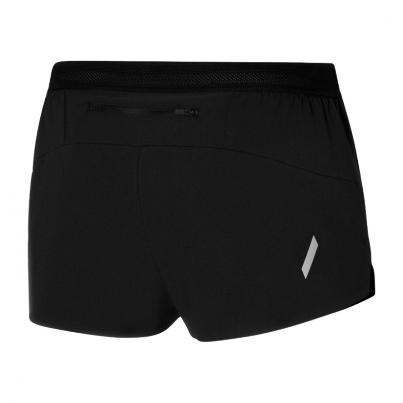 Pantalón Corto Mizuno Tech Light Split 1.5 Negro