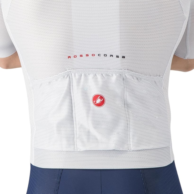 Castelli Climber's A/C Kurzarmtrikot Weiß Grau