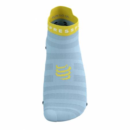 Compressport Pro Racing v4.0 Ultralight Low Running Socks Blauw Geel