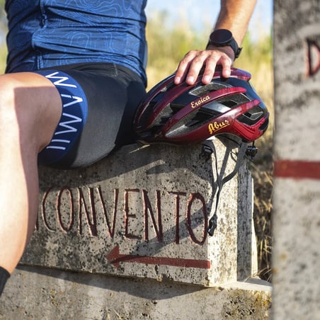 Casco Abus AirBreaker x Eroica Rosso Nero