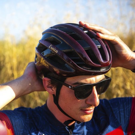 Casco Abus AirBreaker x Eroica Rosso Nero