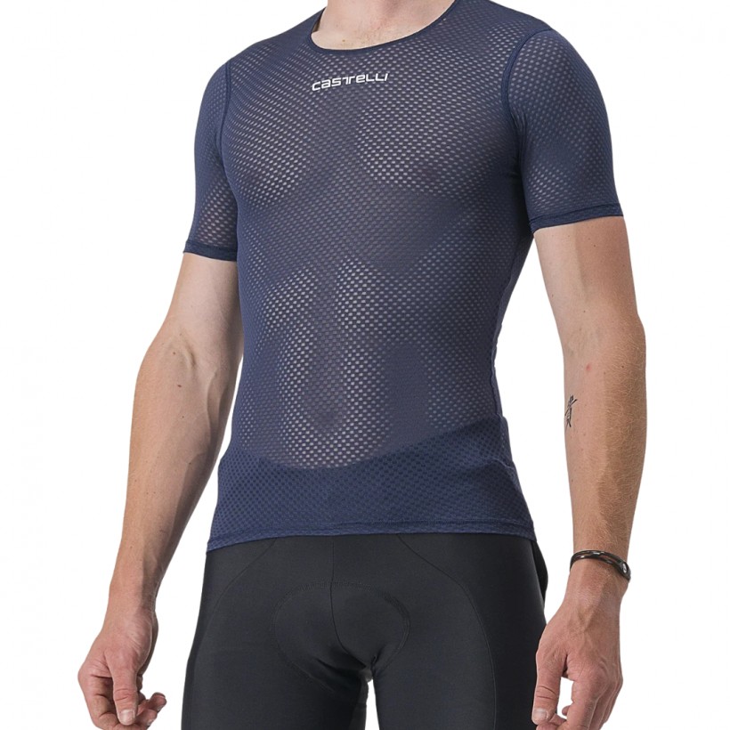 Unterhemd Castelli Pro Mesh 2.0 Kurzarm Blau
