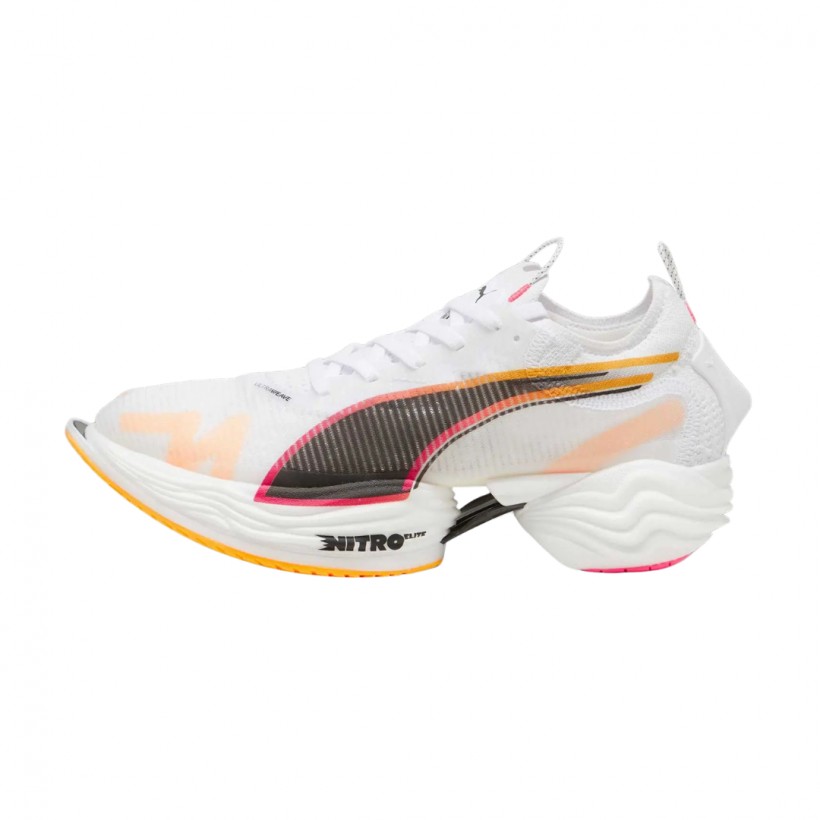 Scarpe Puma Fast-R NITRO Elite 2 Bianco Arancione