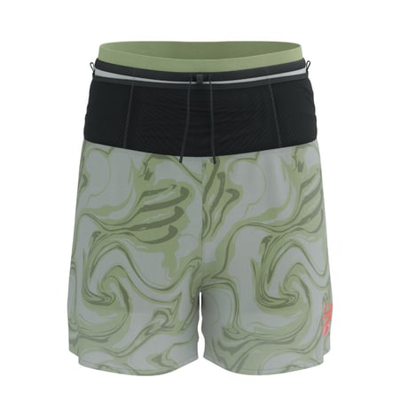 Compressport Trail Racing 2-in-1 shorts groen