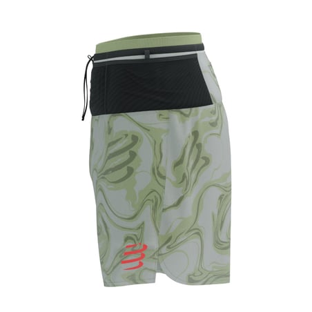Compressport Trail Racing 2-in-1 shorts groen