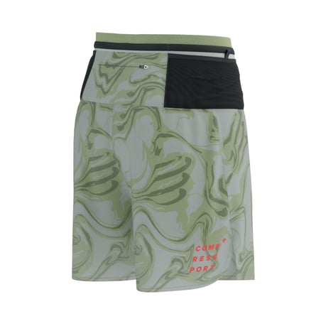 Compressport Trail Racing 2-In-1 Green Short