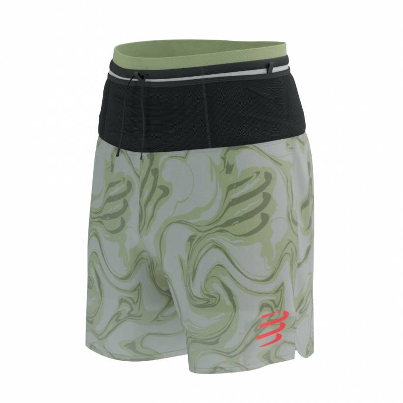 Szorty Compressport Trail Racing 2-In-1 Zielone