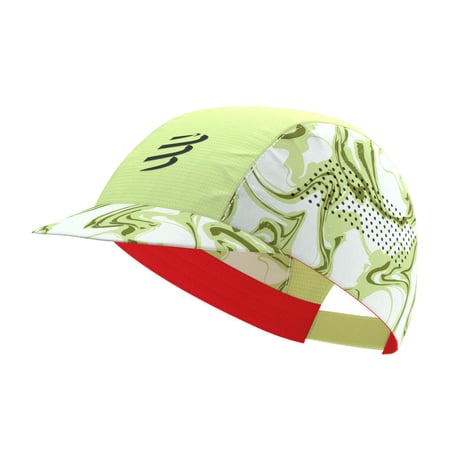 Gorra Compressport Pro Racing Cap Verde Rojo