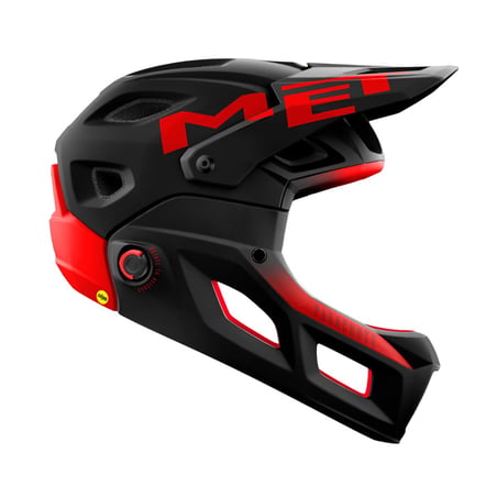 MET Parachute MCR Mips Helmet Black Red