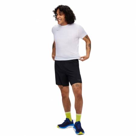 Hoka Glide 7" 2 in 1 Shorts Schwarz