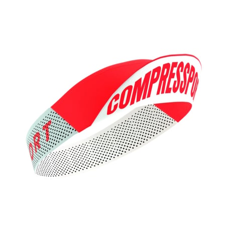 Visera Compressport Pro Racing Rojo Blanco