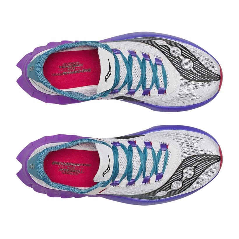 Saucony Endorphin Pro 4 Shoes White Purple SS25...