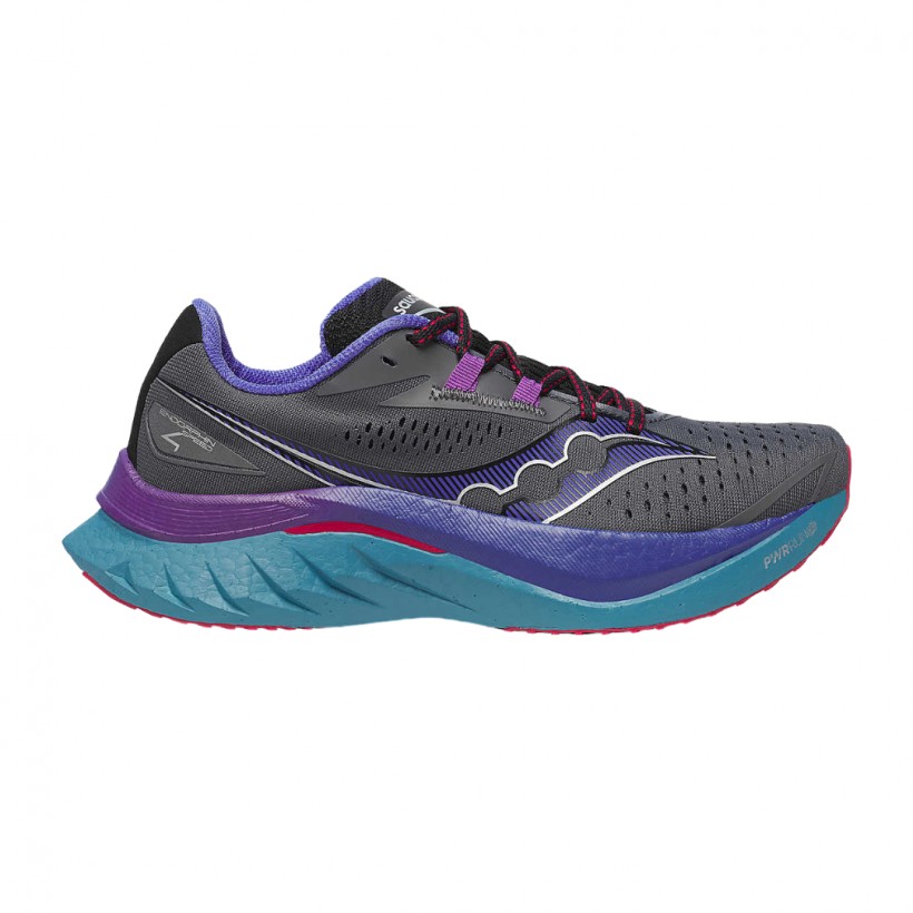 Saucony Endorphin Speed 4 Schuhe Schwarz Lila SS25 Damen