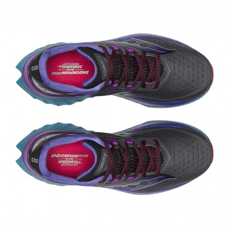 Saucony Endorphin Speed 4 Black Purple SS25 Women's Shoes