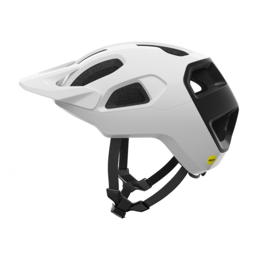 POC Cularis Helm Weiß Matt Schwarz