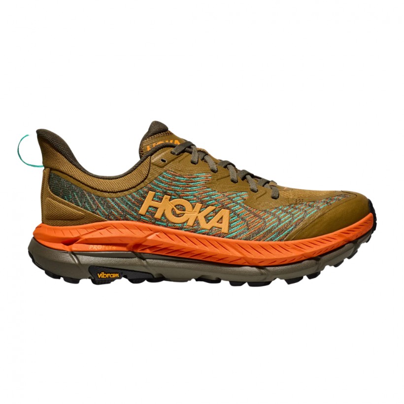 Buty Hoka Mafate Speed 4 Brązowo-Pomarańczowe