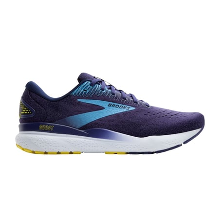 Ténis Brooks Ghost 16 Azul Amarelo SS25