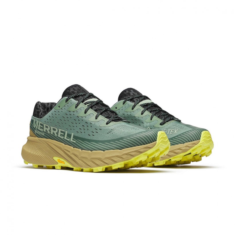 Merrell Agility Peak 5 Gore-Tex Green Brown...