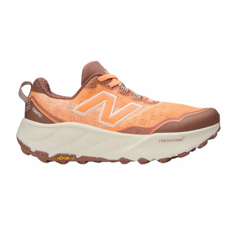 Tênis New Balance Fresh Foam X Hierro v9 Laranja Marrom SS25 Feminino